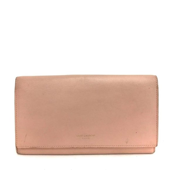 Saint Laurent Handbags - 218069B V Saint Laurent Wallet Long Leather Bifold